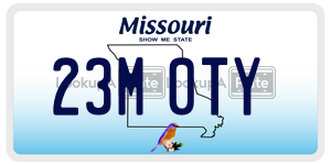 23M0TY  license plate in MO