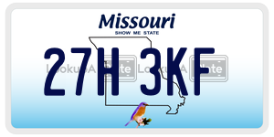 27H3KF  license plate in MO