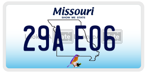 29AE06  license plate in MO