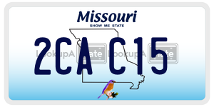2CAC15  license plate in MO