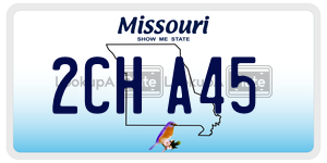 2CHA45  license plate in MO