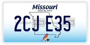 2CJE35  license plate in MO