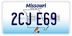 2CJE69  license plate in MO