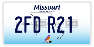 2FDR21  license plate in MO