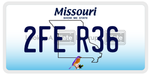 2FER36  license plate in MO