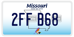 2FFB68  license plate in MO