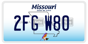 2FGW80  license plate in MO