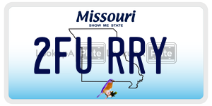 2FURRY  license plate in MO