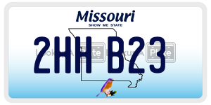 2HHB23  license plate in MO