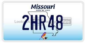 2HR48  license plate in MO