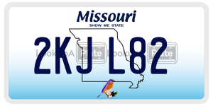 2KJL82  license plate in MO
