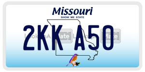 2KKA50  license plate in MO