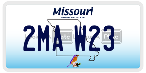 2MAW23  license plate in MO