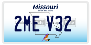2MEV32  license plate in MO