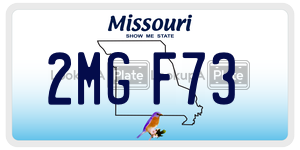 2MGF73 license plate in Missouri