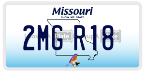 2MGR18  license plate in MO
