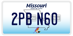 2PBN60  license plate in MO