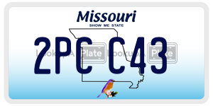 2PCC43 license plate in Missouri