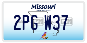 2PGW37  license plate in MO