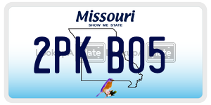 2PKB05  license plate in MO