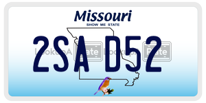 2SAD52  license plate in MO