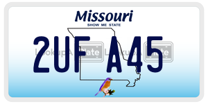 2UFA45 license plate in Missouri