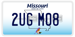 2UGM08  license plate in MO