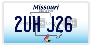 2UHJ26  license plate in MO