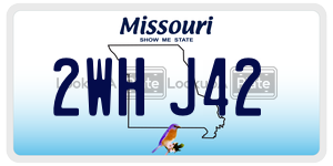 2WHJ42  license plate in MO