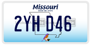 2YHD46  license plate in MO