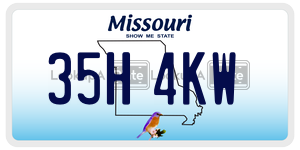 35H4KW  license plate in MO