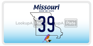 39  license plate in MO