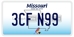 3CFN99  license plate in MO