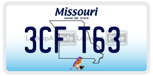3CFT63  license plate in MO