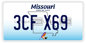 3CFX69  license plate in MO
