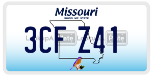 3CFZ41  license plate in MO