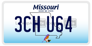3CHU64  license plate in MO