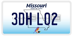 3DHL02  license plate in MO