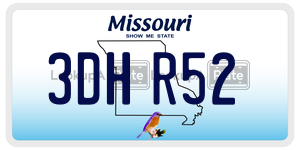 3DHR52  license plate in MO