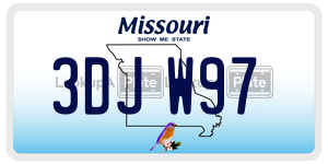 3DJW97  license plate in MO