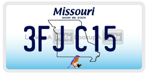 3FJC15 license plate in Missouri