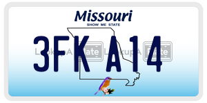 3FKA14  license plate in MO