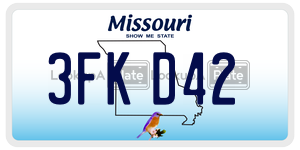 3FKD42  license plate in MO