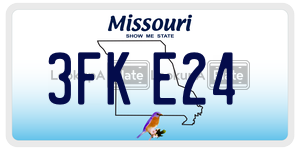 3FKE24  license plate in MO