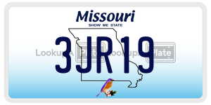3JR19  license plate in MO