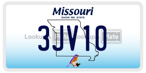 3JV10  license plate in MO