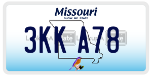 3KKA78  license plate in MO