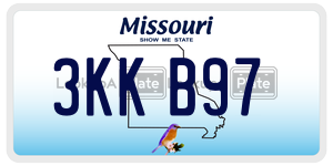 3KKB97  license plate in MO