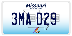 3MAD29  license plate in MO