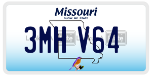 3MHV64  license plate in MO